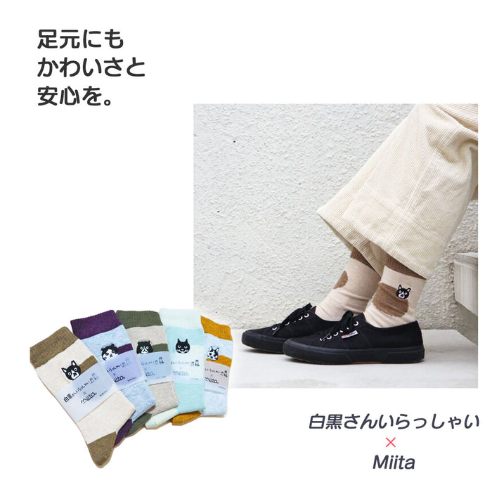 白黒さんいらっしゃい×Miita ソックス